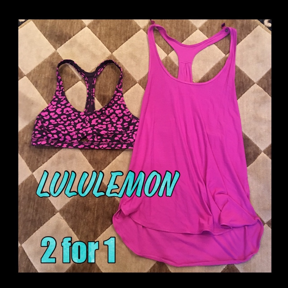 🩷 2 for 1 🩷Lululemon-tank and sports bra